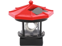 Farol rotativo LED solar para jardim decorativo luz externa econômico | S/MARCA
