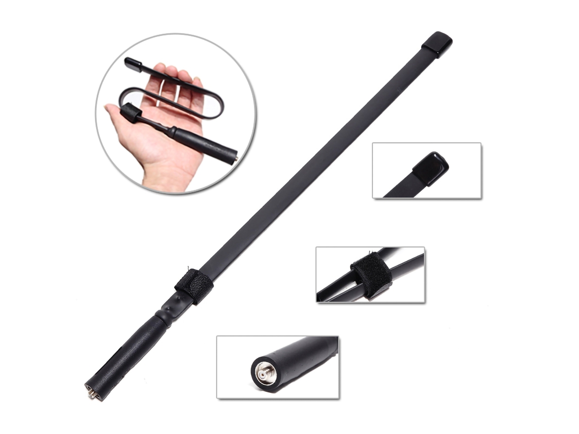 Antena dobrável EOOCOO, compatível com rádios portáteis