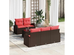 Vidaxl Conjunto De Sofá De Jardim 6 Unid. 5-número De Lugares