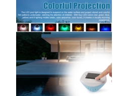 Luz Solar Flutuante Piscina Projeção Peixe Ip67