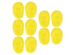 5 Pares Capas De Ouvido De Silicone Protetoras Ergonômicas Para Tintura De Cabelo Em Salões E Casa