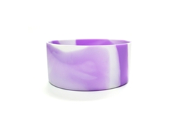 Manga de Silicone para Fundo de Copo Térmico LAXISCREED 30/40oz 7.5cm Roxo Branco