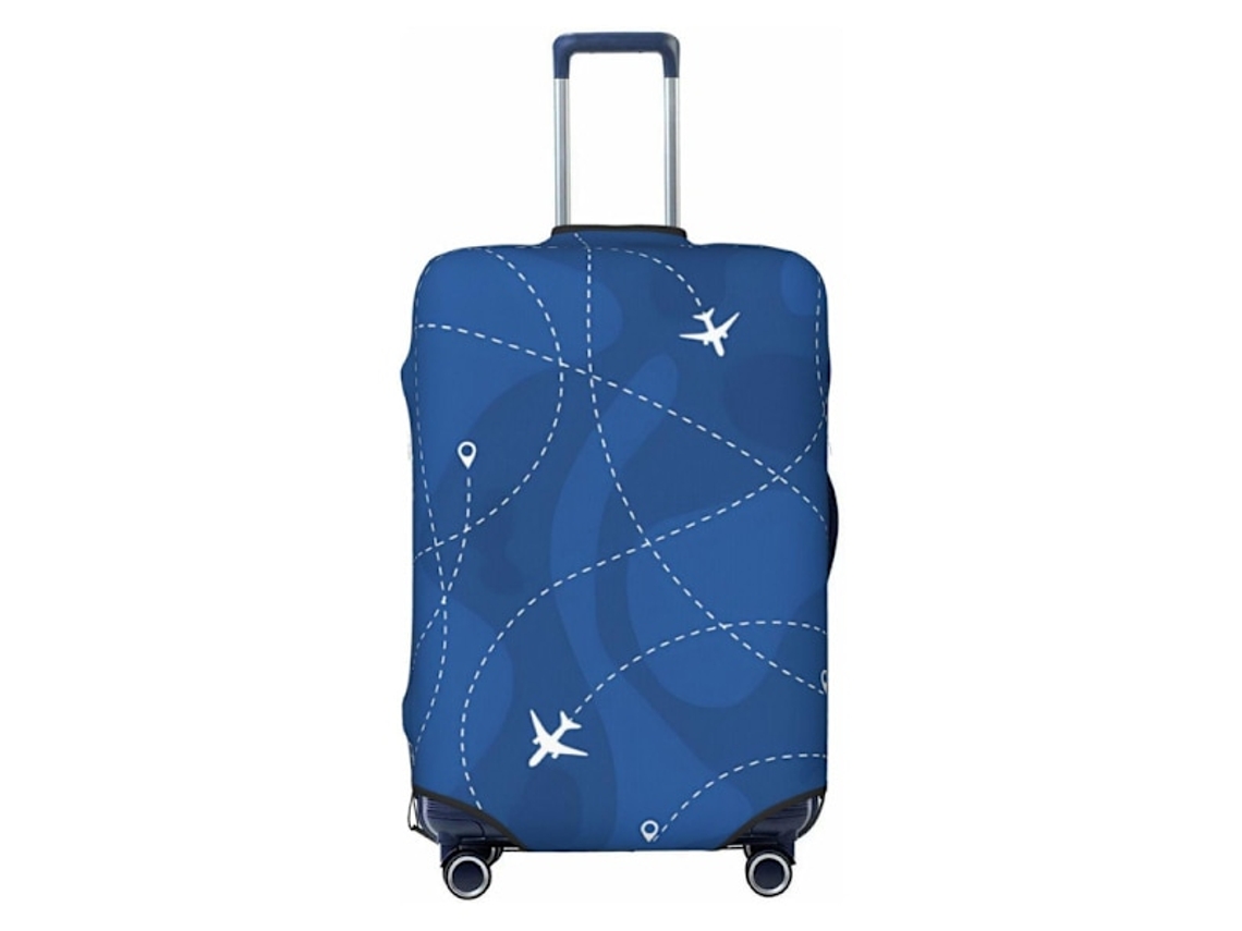 Capa de Mala Reforçada e Elástica/para/para Bagagem À Prova de Poeira e Durável com Grafite Azul, Serve para Malas de 18 a 32 Polegadas AQUAFORGE