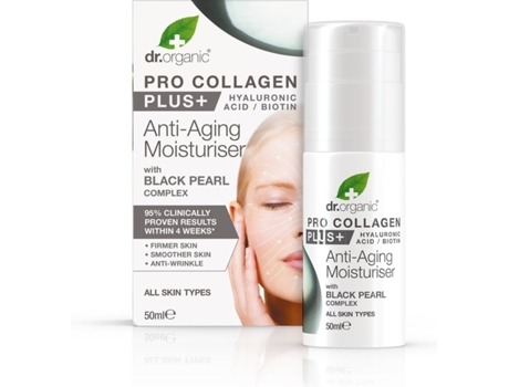 Creme de Rosto  Antienvelhecimento Pro Collagen Plus + Com Pérola Negra (50 ml)