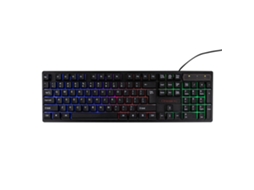 Teclado Gamer Com Fio Usb Kr-6300 104 Teclas Luz De Fundo Três Cores Design Ergonômico