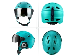 Vlrla-casco De Esquí Y Snowboard Certificado Con Orejeras Desmontables Y Gafas Integradas Para Deportes De Nieve Profesionales