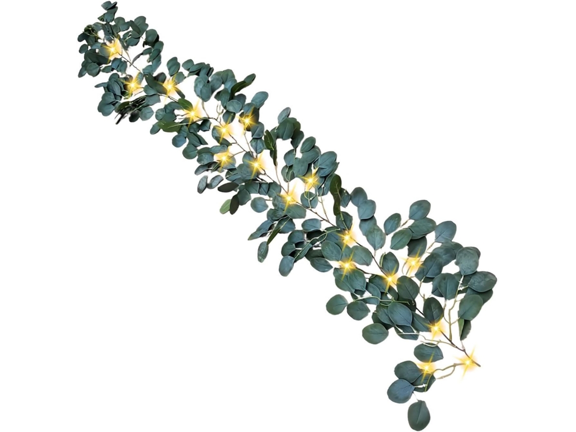 Guirlanda De Videira Oliveira Com 96 Leds, Planta Artificial,