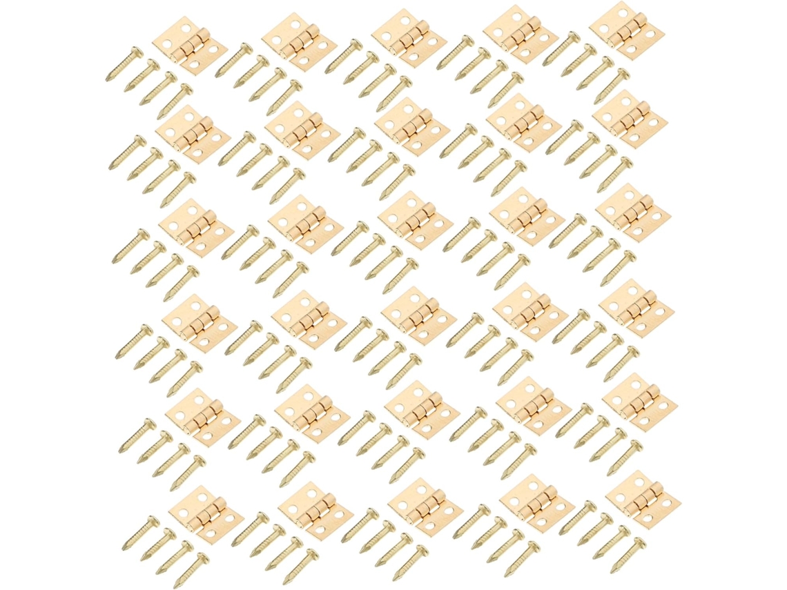 Conjunto De 50 Douradas Com Pregos, Para Portas Gavetas E Ideais
