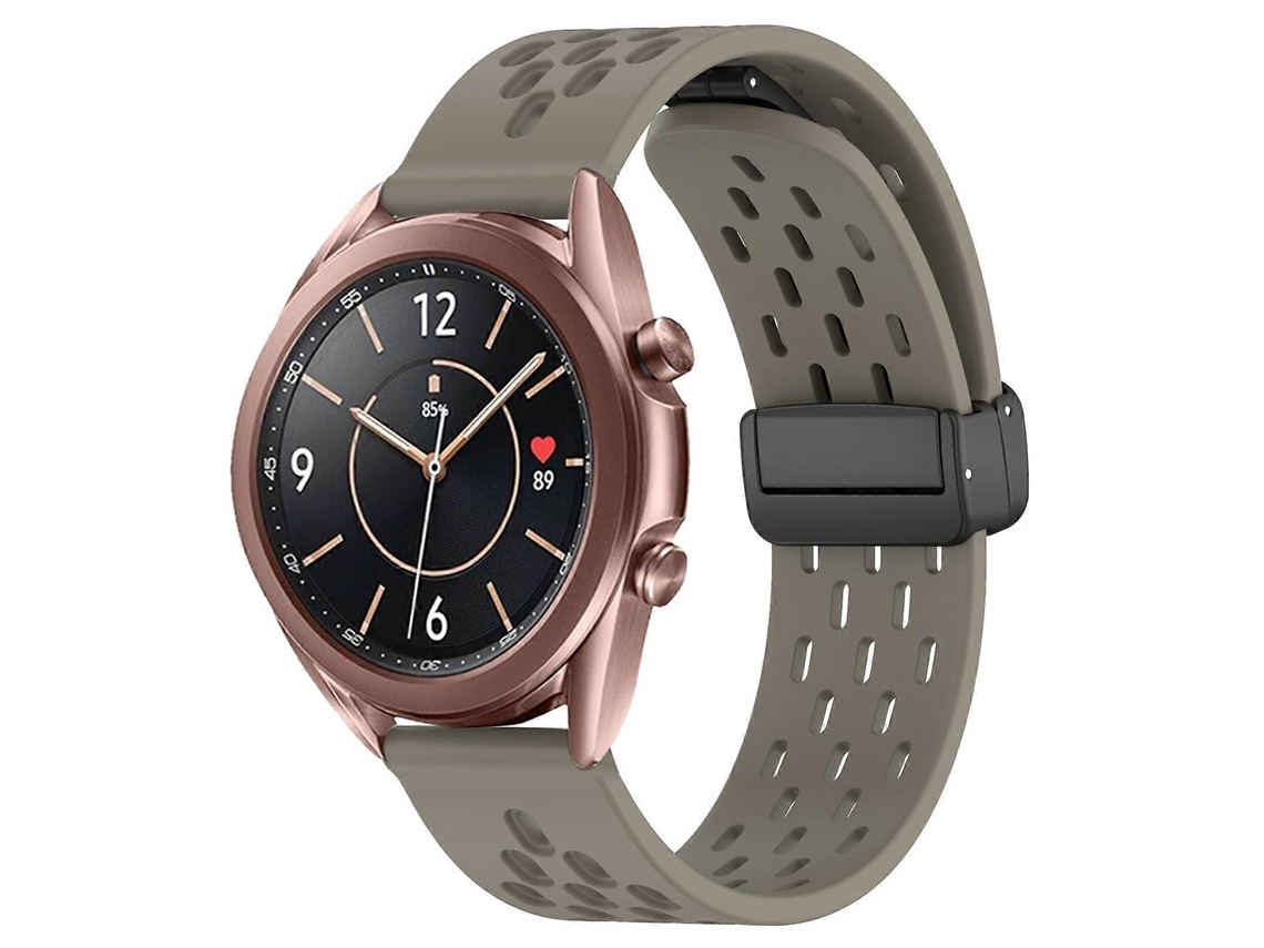 Pulseira De Silicone Dobrável De 20 Mm Com Fecho Magnético