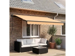 Vidaxl Toldo Retrátil Areia 2,5 X 2 M Tecido