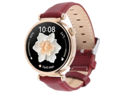 Pulseira De Couro Com Fivela De Aço Prateado