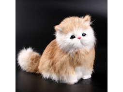 Mali brinquedo de Pelúcia Gato Simulação com Som de Miado para Crianças Cute Pet Toy 6+