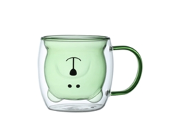 Chávena de Urso Xícara de Chá Ou Café com Cabo 250Ml Copo Duplo Isolante Ideal para Presentes de Aniversário Ou Dia dos Namorados. NEVEANCE
