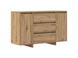 Buffet artesanal em carvalho com dimensões de 120x41x75 cm - EXCLUSIVO DA MAISON