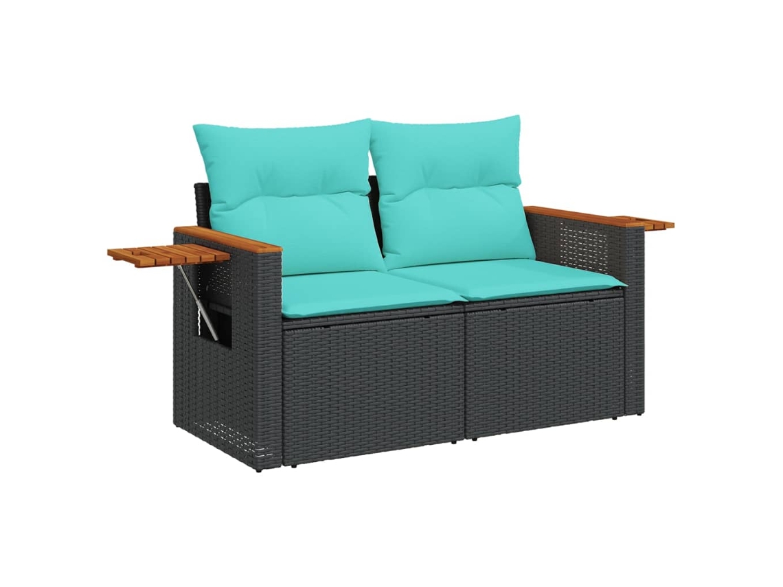 Garden Sofa, Garden Sofas Vidaxl Preto Rattan / Vime (n/a)