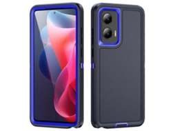 Capa Resistente À Água E Em Policarbonato (pc) + Silicone Para Motorola Moto G Play 5g 2024
