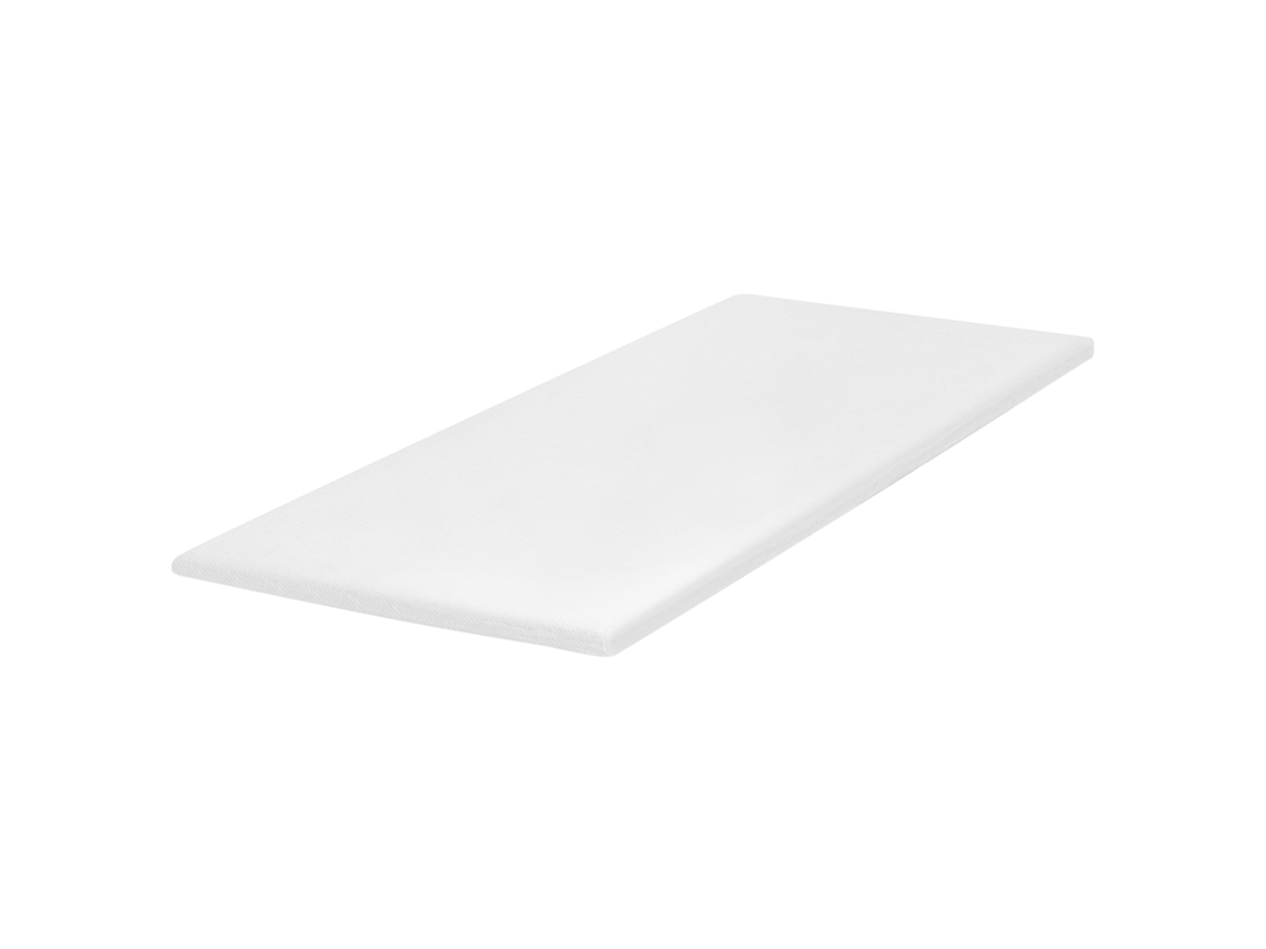 Protetor Para Cama Beliani Restful De Espuma De Poliuretano Blanco 90x200x3.5