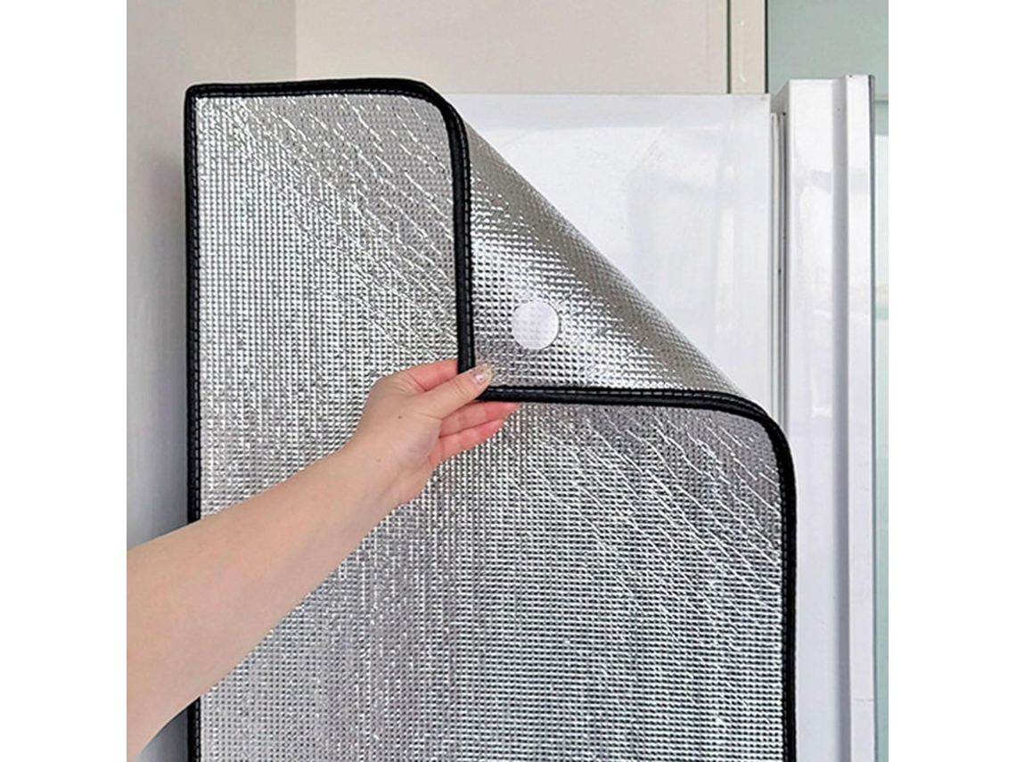 Capa Isolante de Alumínio para Geladeira e Freezer Reutilizável Máxima Eficiência S/MARCA