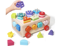 Classificador De Formas Brinquedo De Madeira Montessori Para Crianças De 1 Ano Brinquedos Para Coordenação Motora Fina Lurelia