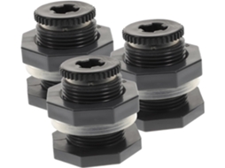 Conector De Anteparo Para Tanque Água Com Anel Vedação E Adaptador