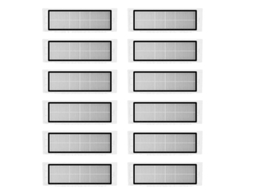 Acessório para Aspiradores XIAOMI Pacote 12 Filtros Hepa S6 S5 Max S60 S65 S5 S50 S55 E25 E35