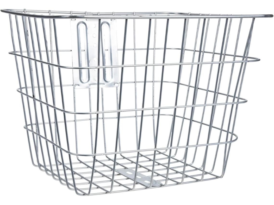 Cesto Grosso Prateado Para Guidão De Bicicleta, Ideal Para Transportar Objetos. Gokoco