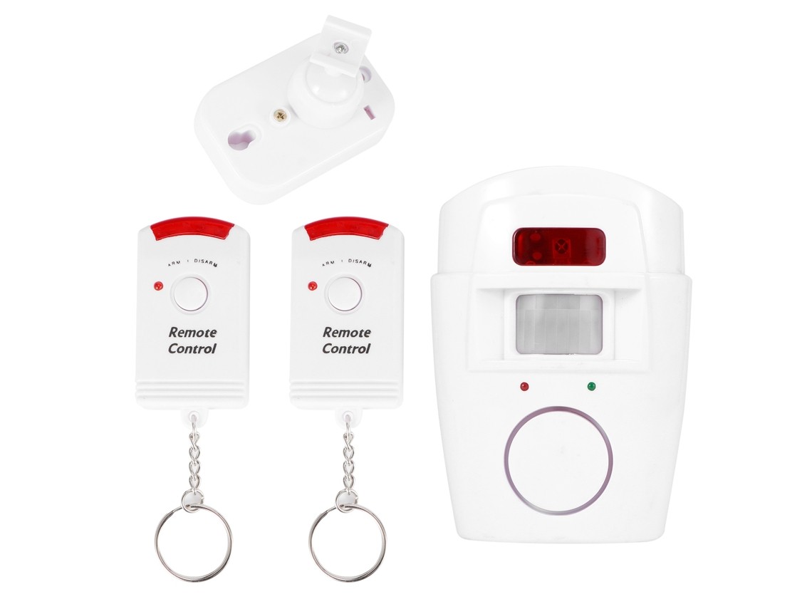 Alarme De Porta Janela Infravermelho Com Controle Remoto Sirene 105db