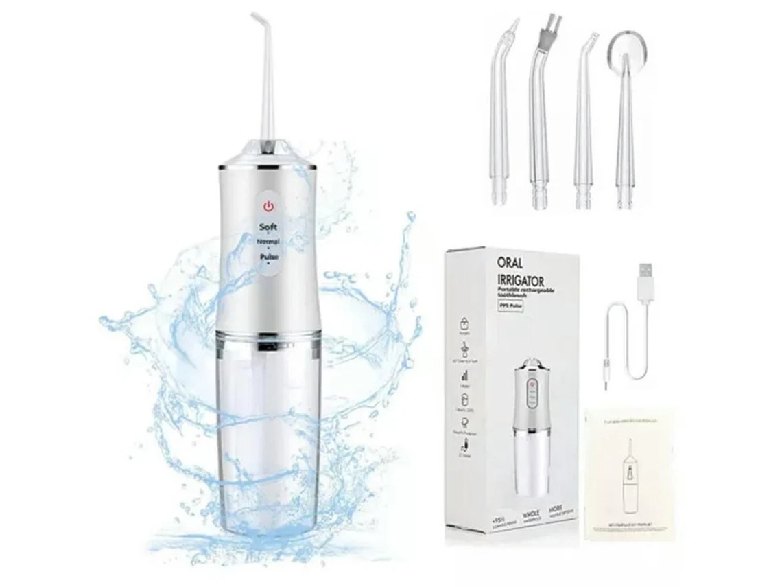 Irrigador Oral Yizhood Água Dental Flosser Branco