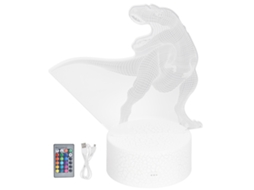 2026 lâmpada Dimmable Rgb 16 Cores com Controle Remoto, 4 Modos, Lâmpada de Noite Dinossauro para Decoração Residencial