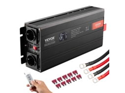 Inversor De Potência De Onda Senoidal Pura Cc 12v Para Ca 230 V 3000 W Vevor