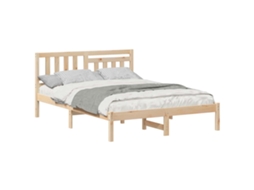 Estrutura da Cama com Cabeceira Castanho 120 X 200 Cm MAISON EXCLUSIVE