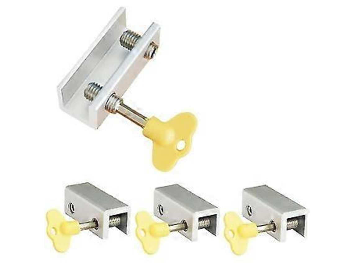 4 Travas De Segurança Ajustáveis ​​para Portas E Janelas De Correr De Alumínio Slowmoose