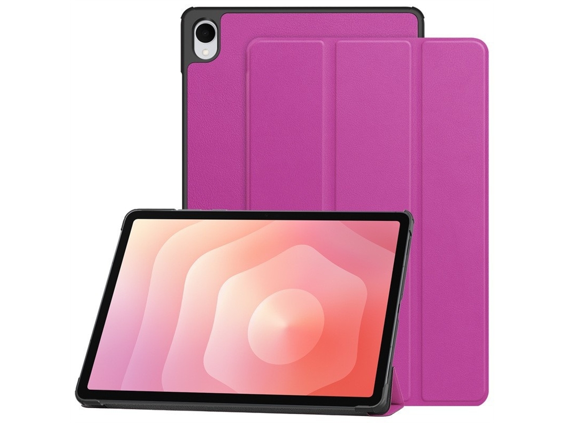 Capa Para Tablet Lurelia, Compatível Com Samsung Tab A 10.1 T510/t515 Modelo 2019, Roxo, Couro Sintético, Função Sono, Proteção Antiquedas