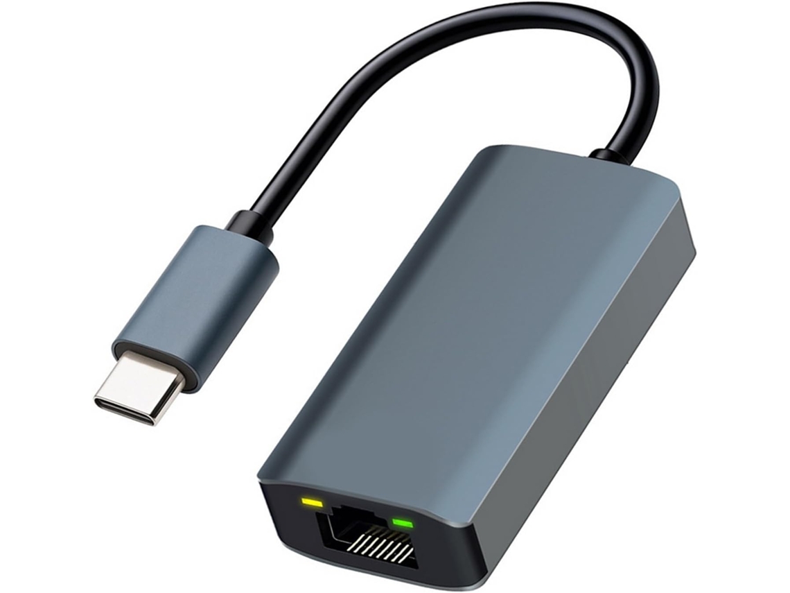Adaptador de Rede Usb 3.2 Tipo c para Rj45 em Liga de Alumínio, Velocidade de 5 Gbps, Otimizado para SFUSHOS