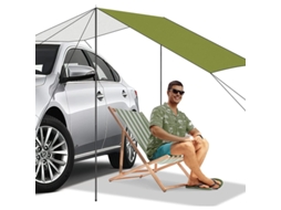Toldo Para Carro Impermeável Toldo Lateral Para Suv Minivan 300x200cm Azul Com Acessórios