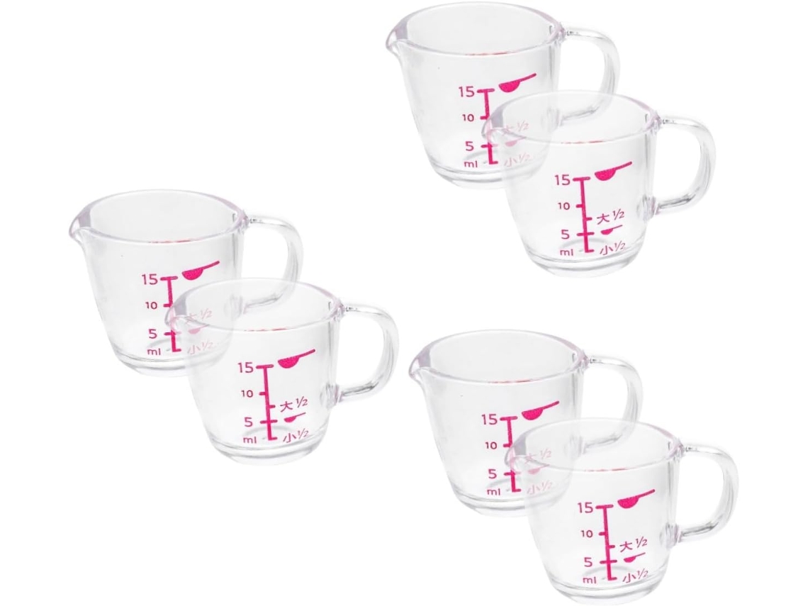 Copos Transparentes: Copo Medidor Para Café Expresso: Design Triangular, Permite Medir Líquidos Invertidos