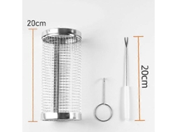 Espetos Automáticos De Aço Inoxidável Para Churrasco Ao Ar Livre Com 10 Adesivos Para Churrasco, Espetos De Largura Ajustável, Ferramenta De Slowmoose