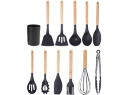 Conjunto De Utensílios De Cozinha | Conjunto De Talheres Antiaderentes Com Caixa De Armazenamento Gokoco