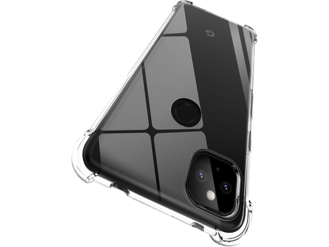 Capa Protetora Arranhões para Google Google Pixel 4A 5G 2020 HONGWE. Silicone Anti-Choque Transparente