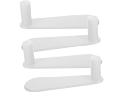 Conjunto De 4 Peças Acessórios Para Suporte Cortina Cama, Incluindo Suporte Para Mosquiteiro E Nivelador De Chão, Em