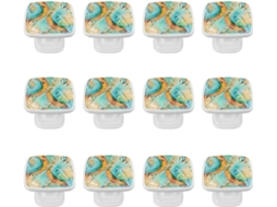 Puxadores Quadrados Para Armários De Cozinha, Puxadores Para Armários E Gavetas, 12 Peças, Textura Abstrata De Folhas Em