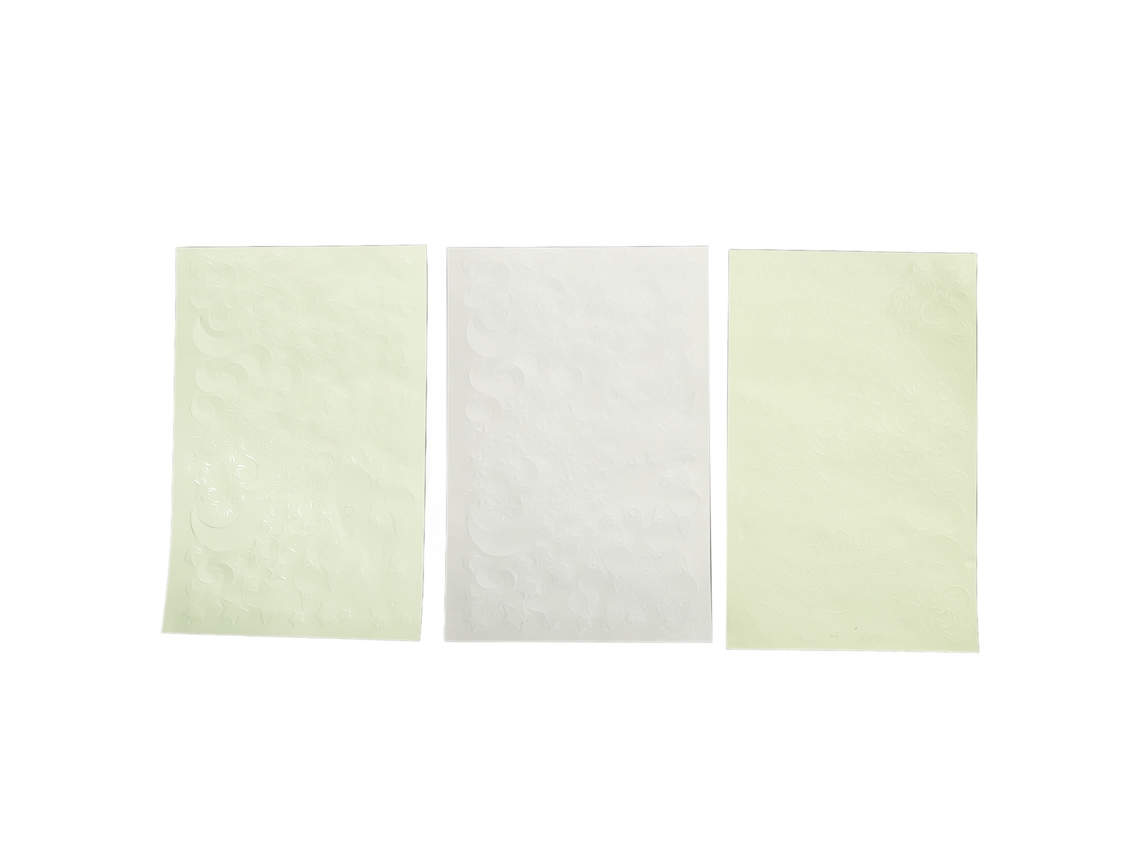 folhas de adesivos luminosos de estrelas para paredes, autoadesivos e fluorescentes, ideais para paredes e unhas.