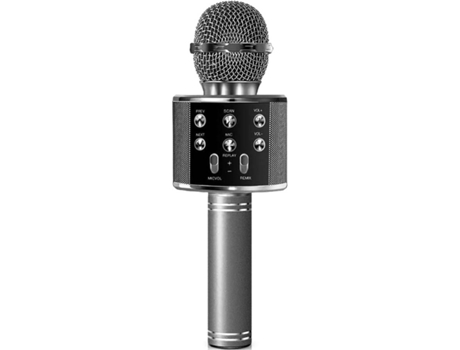 Microfone KLACK Wireless (Preto - Plástico)