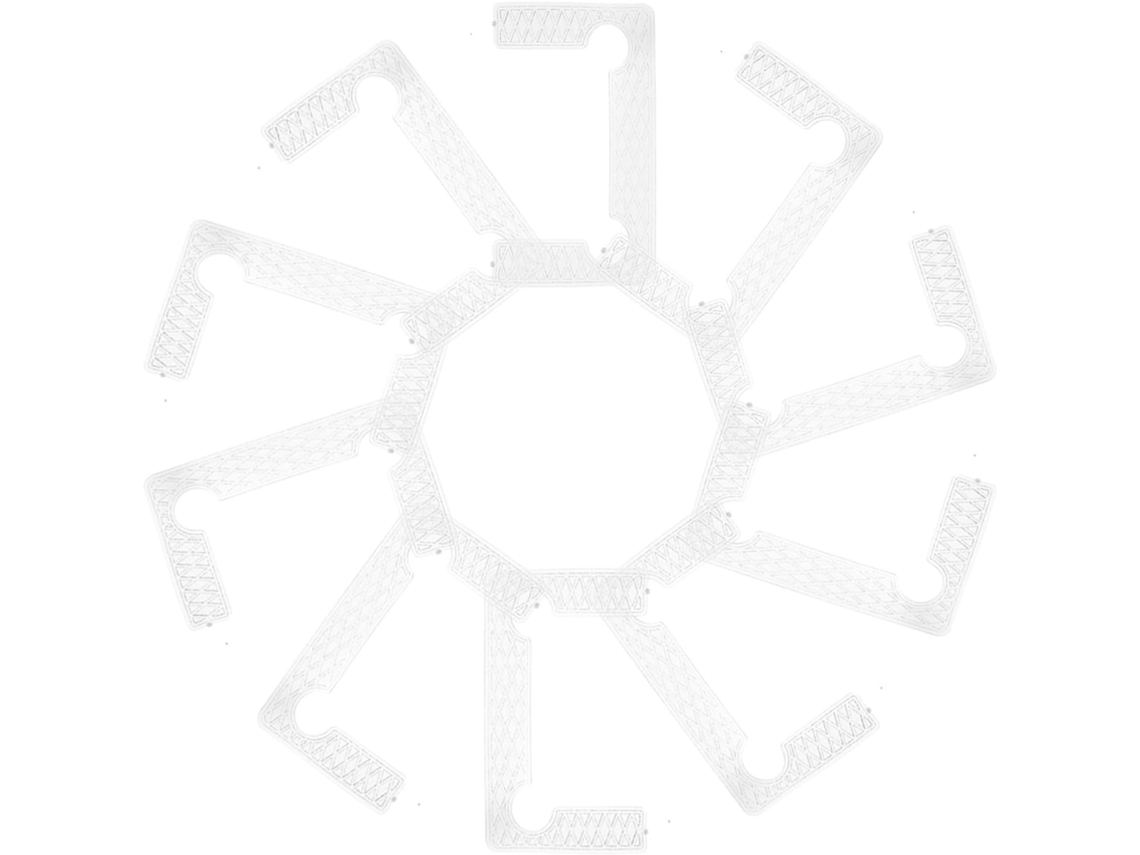 Conjunto De 40 Almofadas Borracha , , Design Em Grade Para Dobradiças