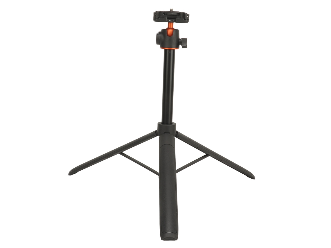 Cell Phone Tripod Aluminum 360° Ball Head 1/4 Inch Screw Cold Shoe Port With 2 In 1 Phone Clip Extendable Tripod Selfie Stick For Vlogging Travel