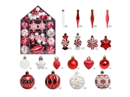 Conjunto De 73 Bolas De Natal Decorativas Para Casa Com Pai Natal | Laxiscreed