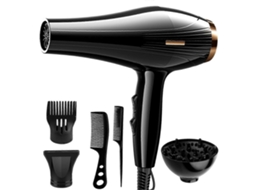 Secador de Cabelo 6 em 1 de Alta Potência e Baixo Ruído: Secagem Rápida, Ar Quente e Frio, Ideal para Uso Doméstico e em Viagens. TAISHENGDA