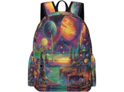 Mochila Escolar Cosmos Universe Para Meninas, Planeta Meninos 11 Anos (cm2), Leve E Impermeável Volta Aulas,