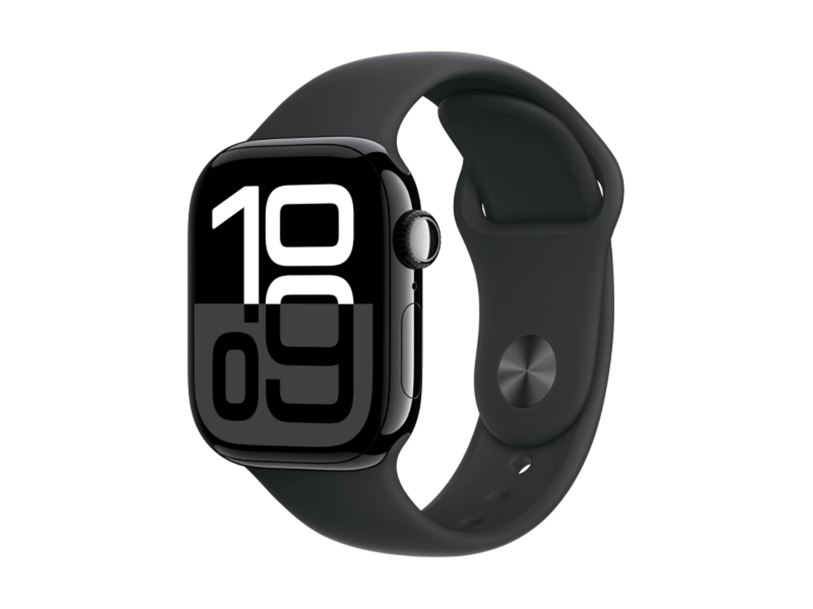 Relógio Série 10 Gps 46mm Alumínio Negro Y Correa Deportiva Negra Talla SM Apple (Preto)