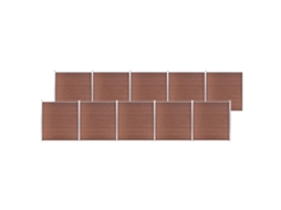 Fence Set, Fence Sets Vidaxl Marrom Wpc (n/a)